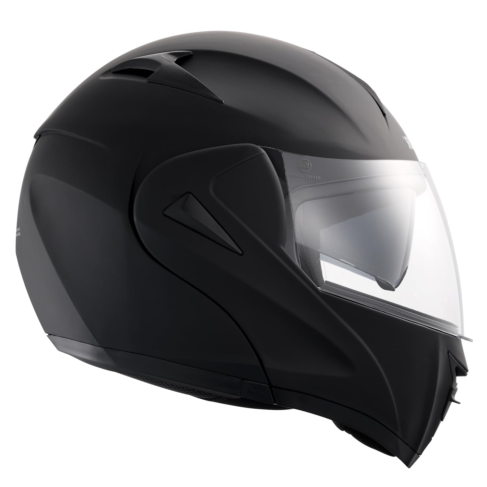 VEVOR Casco de Motocicleta, sin Máscara, ABS y de Alta Densidad con Ranura para Bluetooth y Lentes Intercambiables, Cómodo Casco de Motocross, Apto para Jóvenes y Adultos, Talla L, 59-60 cm