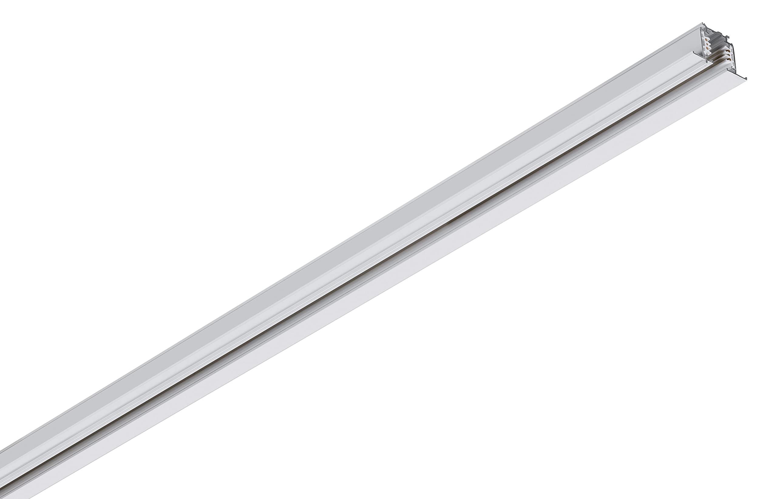 Rail d'encastrement triphasé SLV S-TRACK haute tension variable blanc 1m