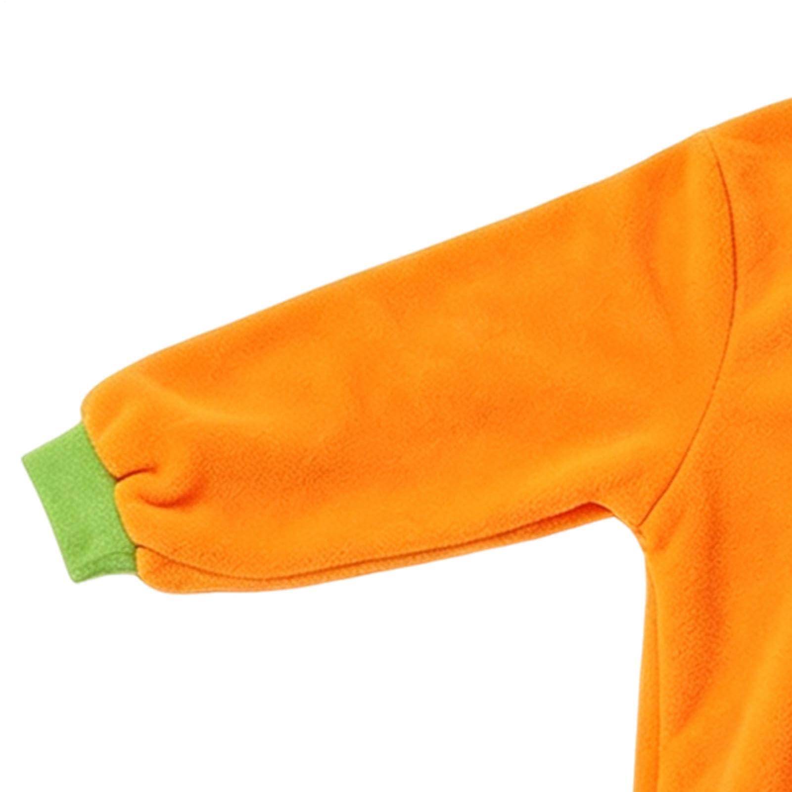 Costume da zucca con cappuccio flanella divertente confortevole costume cosplay | Tuta intera oversize autunnale per donne, bambini, ragazze, ragazzi, Natale, palcoscenico, casa, feste all'aperto