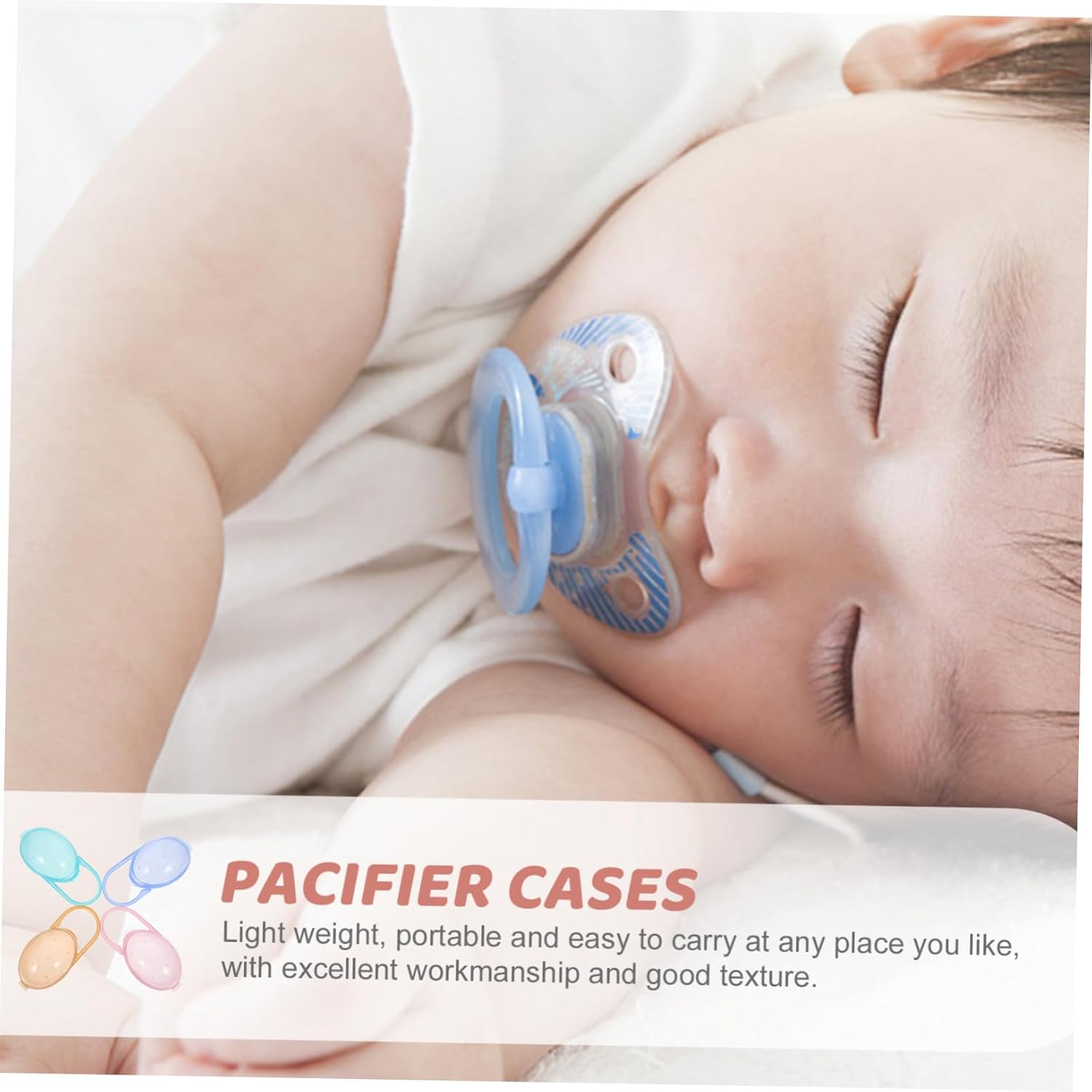 16pcs Portable Pacifier Holder Cases for Practical Pacifier Storage Box Compact Design Easy to and Lightweight for Travel and Everyday Use