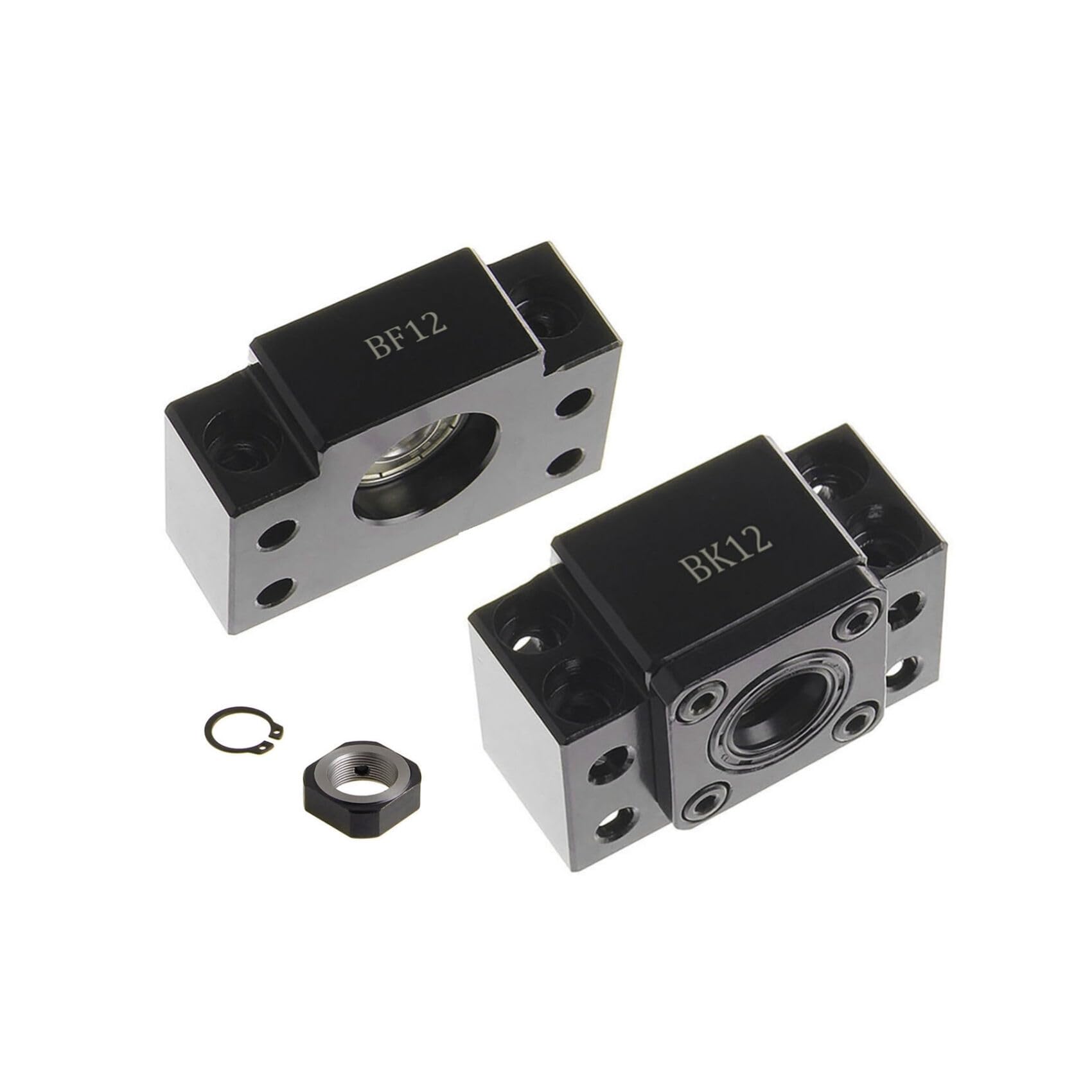 1 Satz BF12 + BK12 Schraubenstützen für SFU1605 Schraubenstützen-Lagergehäuse