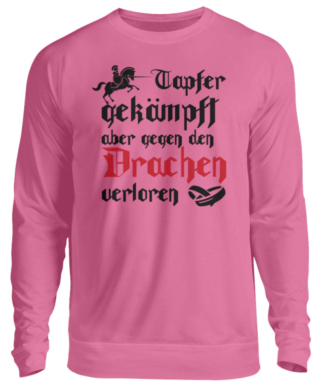 Pero Tapfer lucha contra el dragón perdido. JGA - Jersey unisex para despedida de soltero. rosa claro XL