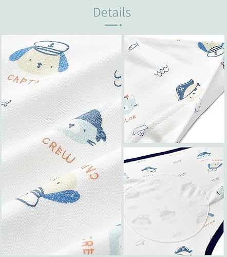 Miniatura 7 de Juego de manta para bebé, 100% algodón, saco de dormir ajustable con gorras, saco de dormir ajustable, saco de dormir para bebé recién nacido