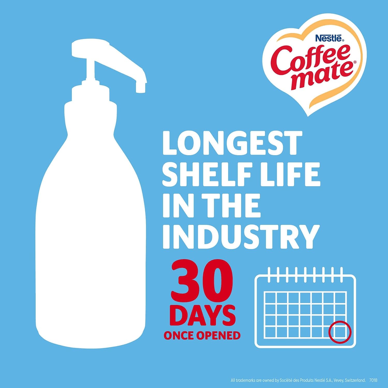 Nestle Coffee-mate Liquid Creamer Pump, 1.5 liter French Vanilla