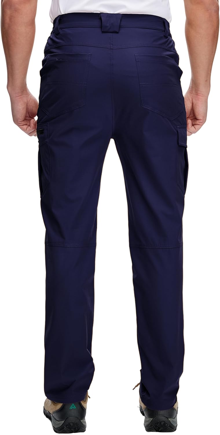 Men's Hiking Pants Cargo Work Pants Quick Dry Lightweight Waterproof 6 Pockets Outdoor Fishing Travel Pants - Image 2