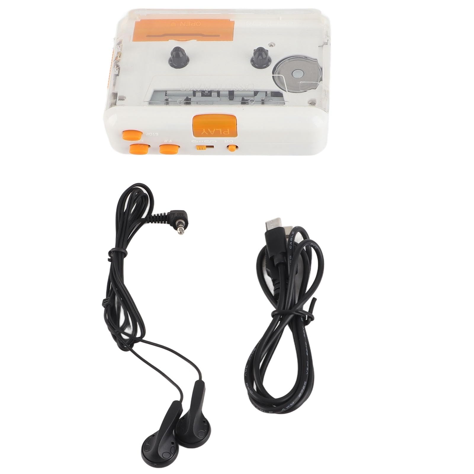 Kassettenspieler, Kassette zu MP3 Konvertierer, tragbarer Audiokassettenspieler wandelt Kassetten und Bänder über USB in MP3/CD um