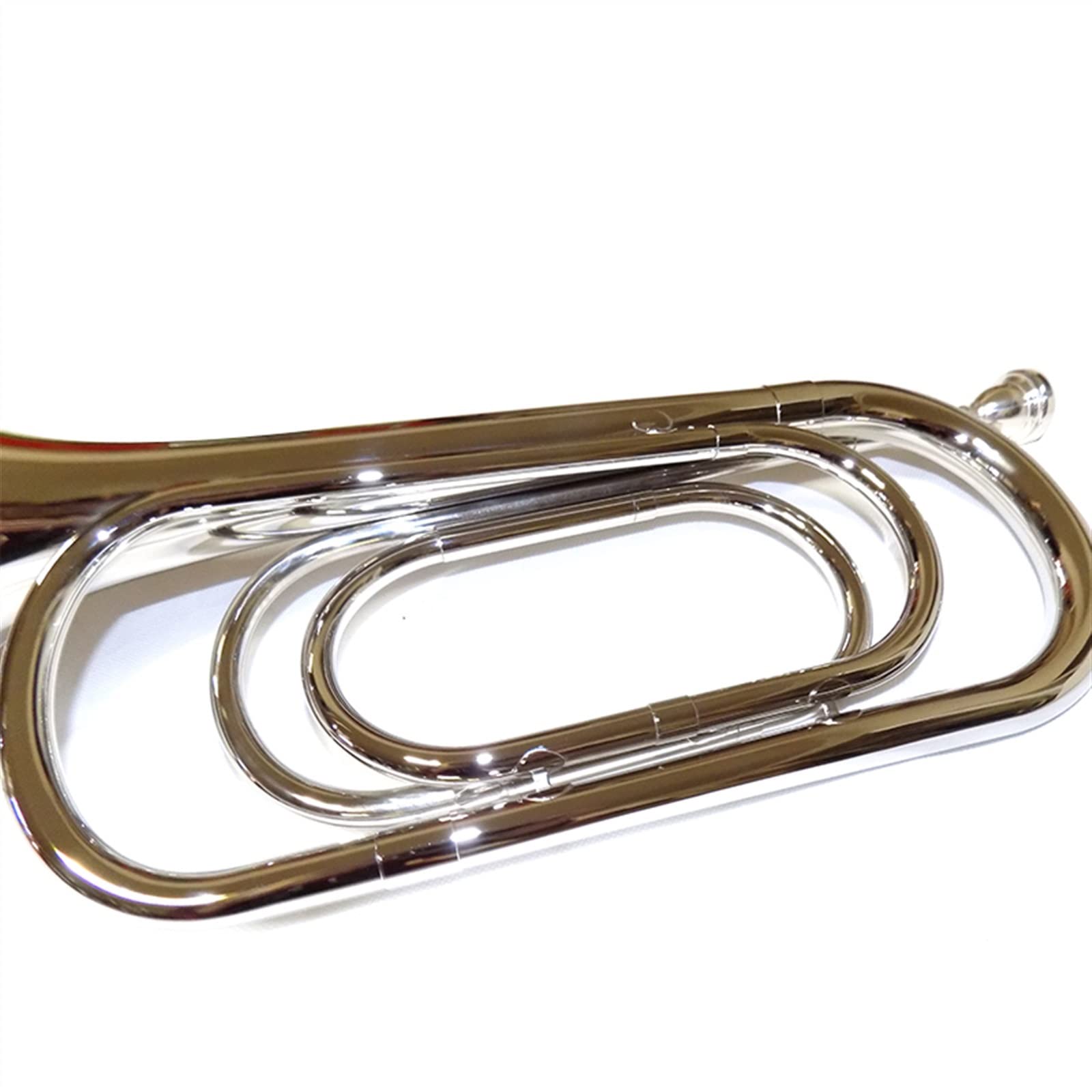 Instrumento de Latão Trompetas Para Estudiantes Bb Bugle Horn Con Bolsa Niquelado Bugle Horn Instrumentos Musicales Trompeta Bugle