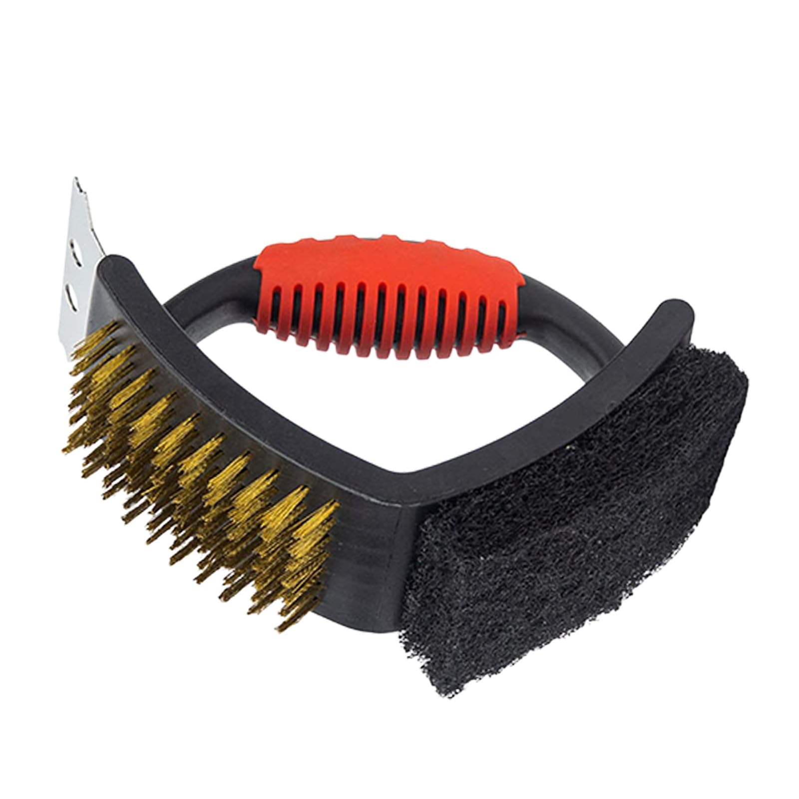 Professional Right Angled Grills Scrubber and Scrapers BBQ Cleaning Brush for Stubborn Residues on Cooking Grates Barbecue Brush