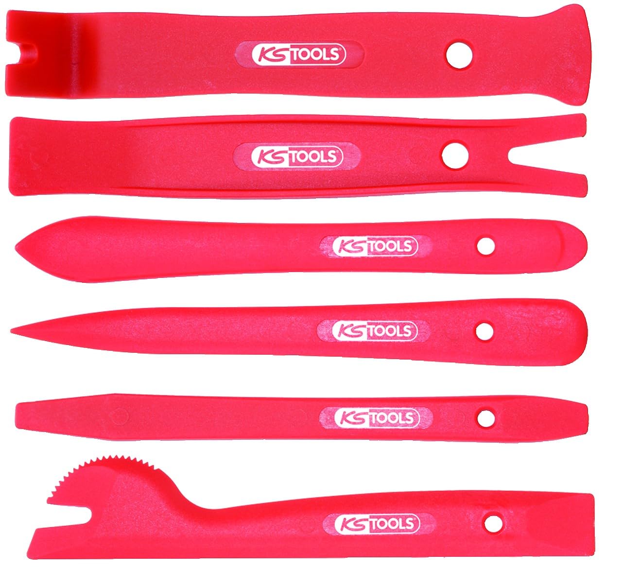 Jeu d'outils KS Tools 911.8105 pour démontage de garnitures de portières ABS 6 pièces