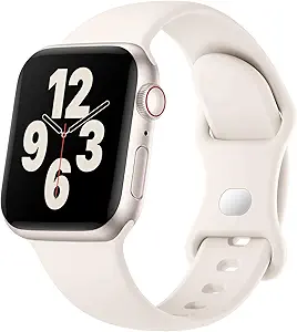 Silicone Band Compatible with Apple Watch Bands for Women 40mm 44mm 45mm 46mm 38mm 41mm 42mm 49mm Ultra Men, Sport Strap for iWatch Bands Series 10 9 8 7 6 5 4 3 SE
