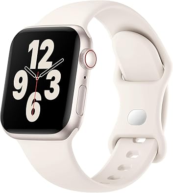 Silicone Band Compatible with Apple Watch Bands for Women 40mm 44mm 45mm 46mm 38mm 41mm 42mm 49mm Ultra Men, Sport Strap for iWatch Bands Series 10 9 8 7 6 5 4 3 SE