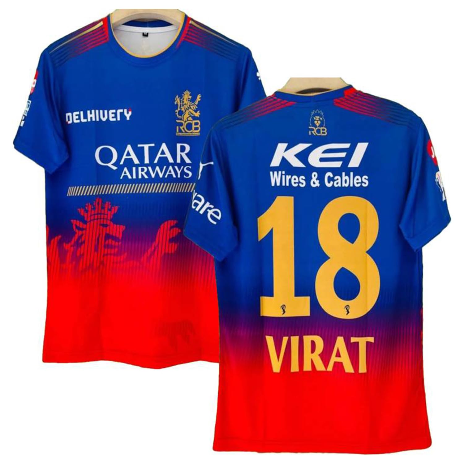 JUSBALLNew King VIRAT V18 BANGALORE Cricket Jersey 2025/26 for (Kids & Mens)
