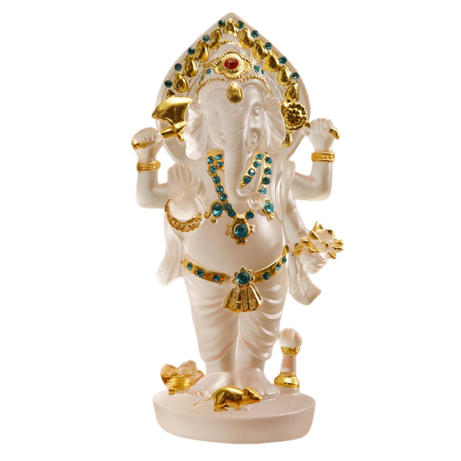 YXCQHZM 8.66inch Lord Ganesha Statue Figurine Buddha Ornaments for Home Office Car Decoration