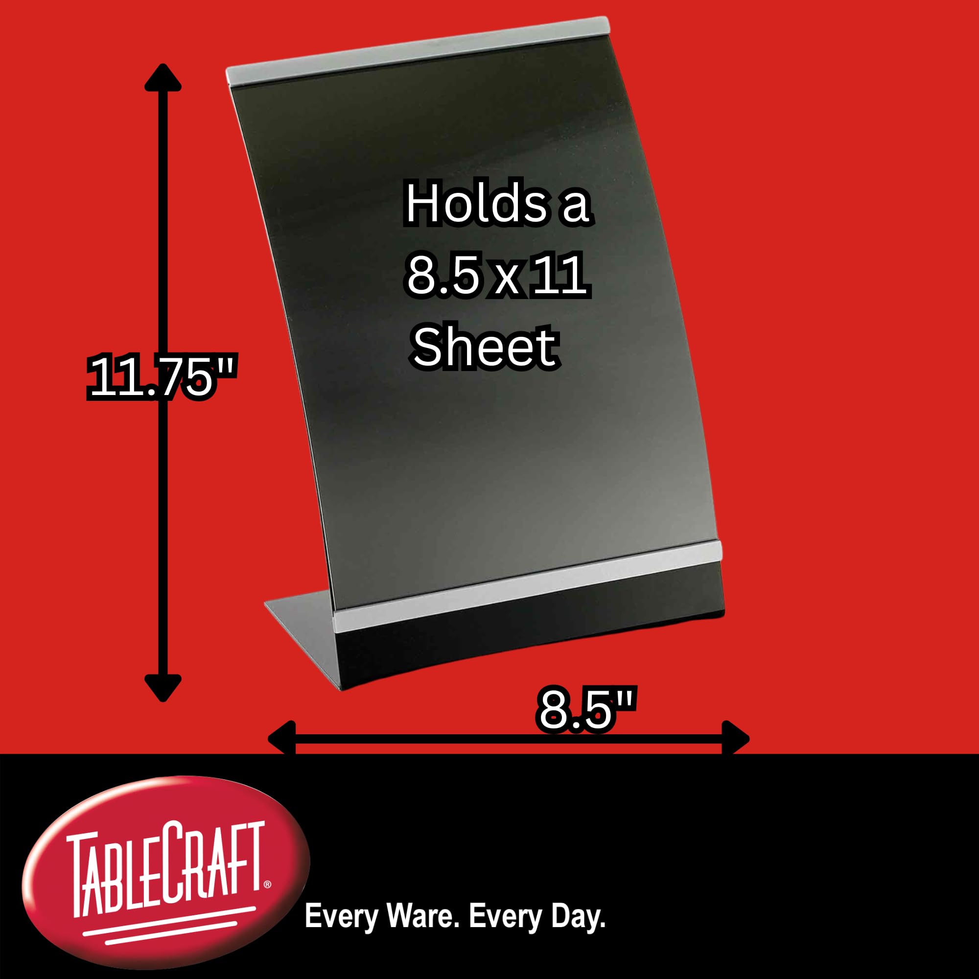 Tablecraft Curved Acrylic 8-1/2