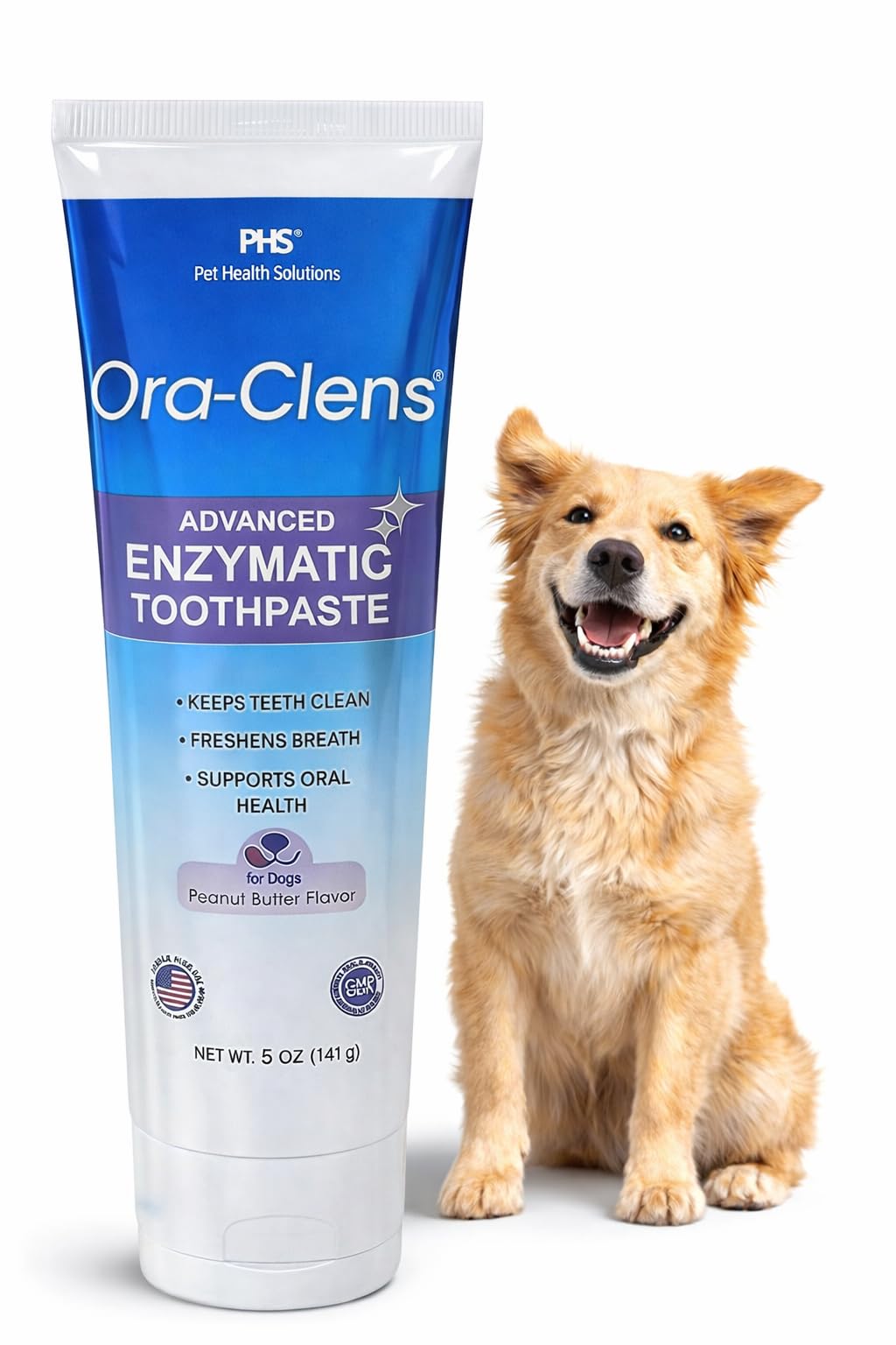 Advanced Enzymatic Toothpaste for Dogs, Peanut Butter Flavor Dog Toothpaste, Helps Clean Teeth & Freshen Breath, Supports Oral Hygiene, Dog Dental Care Toothpaste Gel, 5 oz