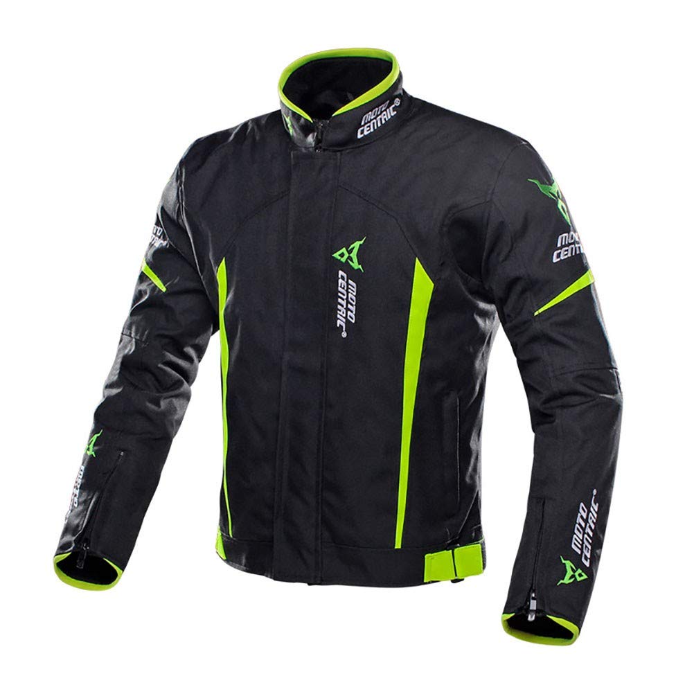 Veste de Moto Sport avec Protections Homologuées CE, Blouson Gilet Thermique Imperméable Respirant pour Racing Tous les Temps, Autocollant Réfléchissant