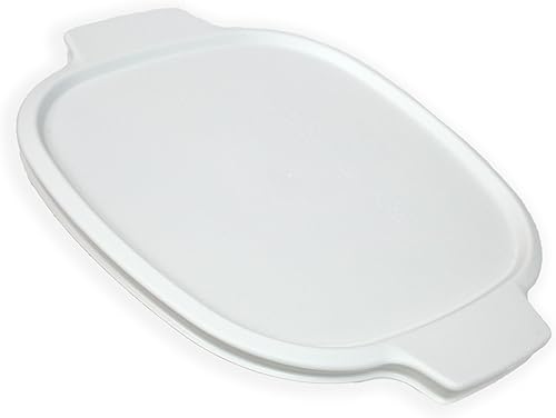 Corningware StoveTop Tapa de plástico blanca de 2 cuartos de galón  3 cuartos #A-2-PC (se adapta a platos de vidrio Corningware A-2-B y A-3-B)