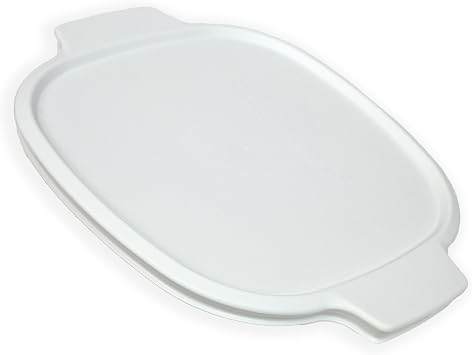 Corningware Stovetop A- 2 -PC 2 -Quart / 3 -Quart White Color Square Pack of 2 أغطية التخزين البلاستيكية