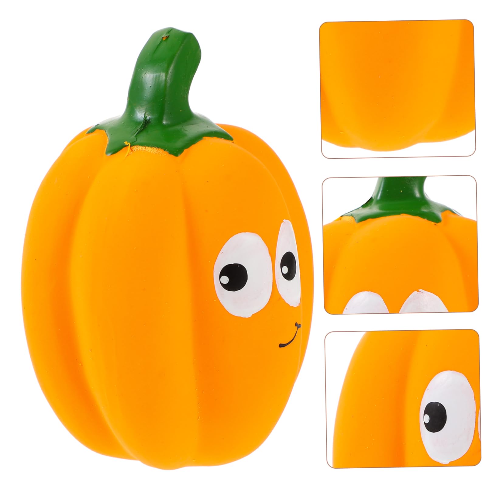 INOOMP 4pièces Jouet à Mâcher pour Chiens Forme De Citrouille Jouet Squeaky Interactif pour Nettoyage des Dents Et Entraînement des Animaux De Compagnie