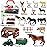 Mini Toy Barn Farm Toys Playset, 66PCS Plastic Farm Animals Figurines and Fence Farm Playset, Farm Figures Farmer Vehicle Toy Truck with Trailer for 3-12 Years Old, Christmas Birthday Gifts for Kids