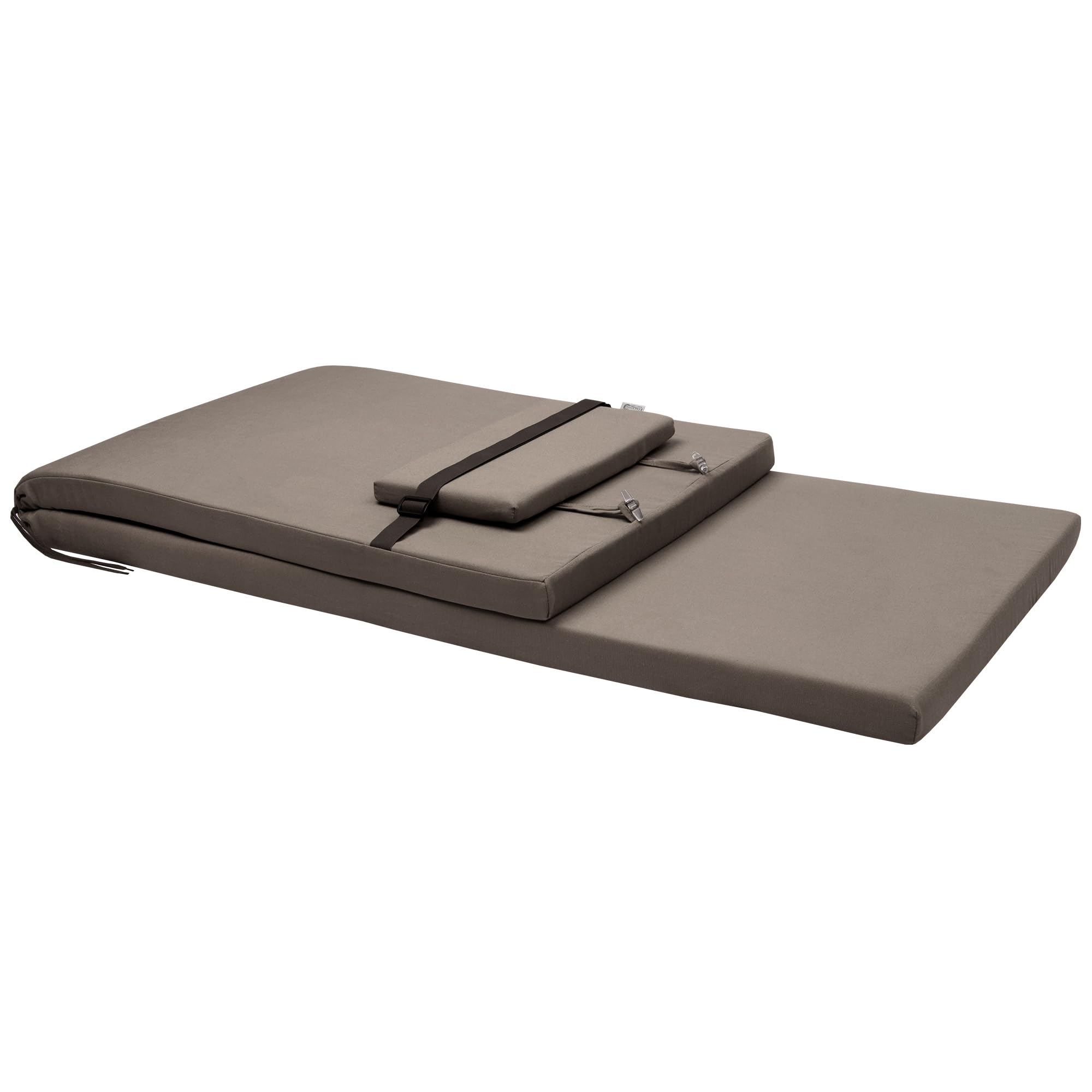 Beautissu 2X Colchoneta Tumbona Exterior 200x60x5 cm Loft RL – Cojin Tumbona Exterior Jardín o Playa – Resistente a los Rayos UV, Lavable Acolchada Elegante – Azul Paloma