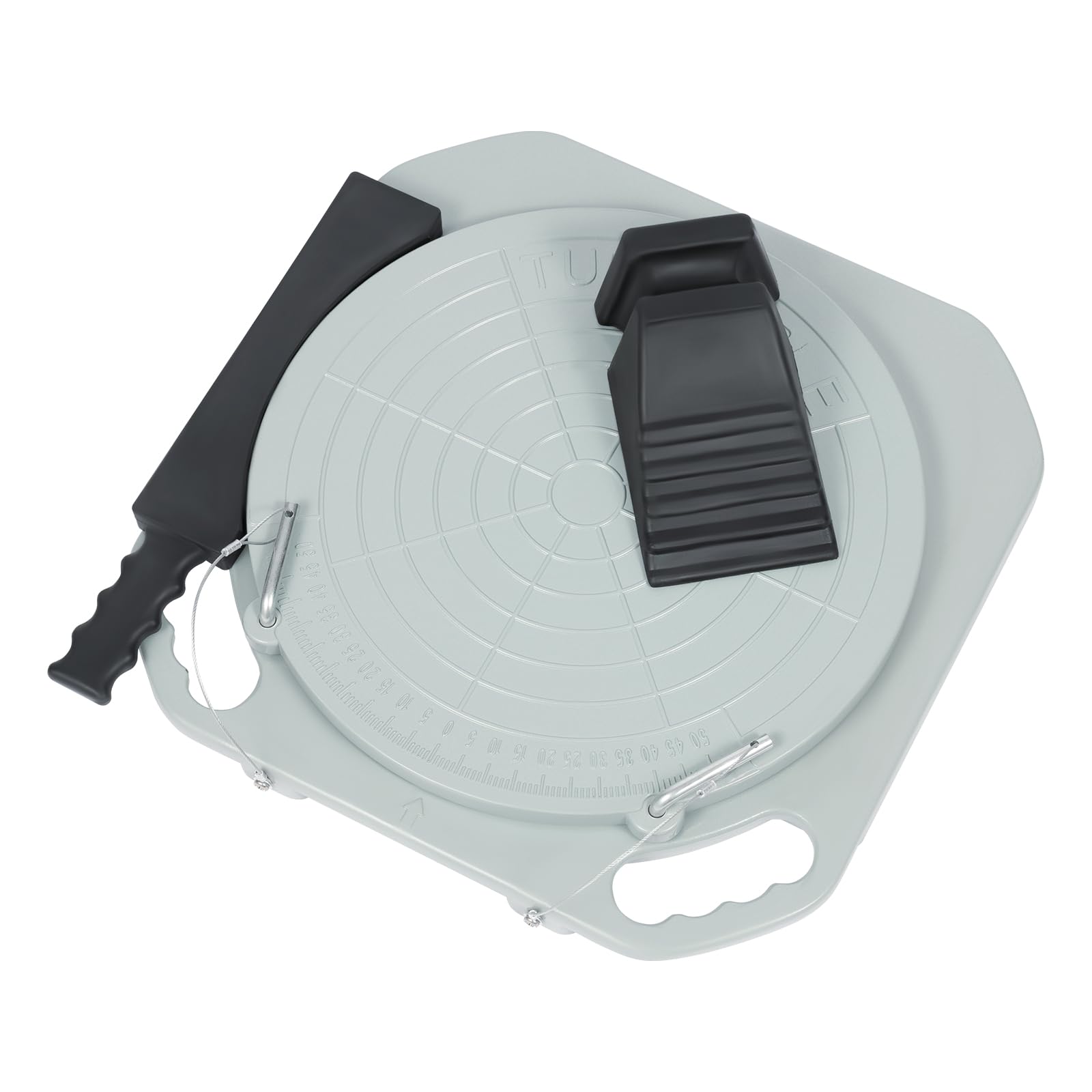 Wheel Alignment Turn Plates, Over 3-Ton Capacity Per Plate, Wheel Aligner Alignment Turntable Turn Plate Table Locking Pins, Pair Turntable Front End Turn Plate Table for Car Truck, 360° Rotating