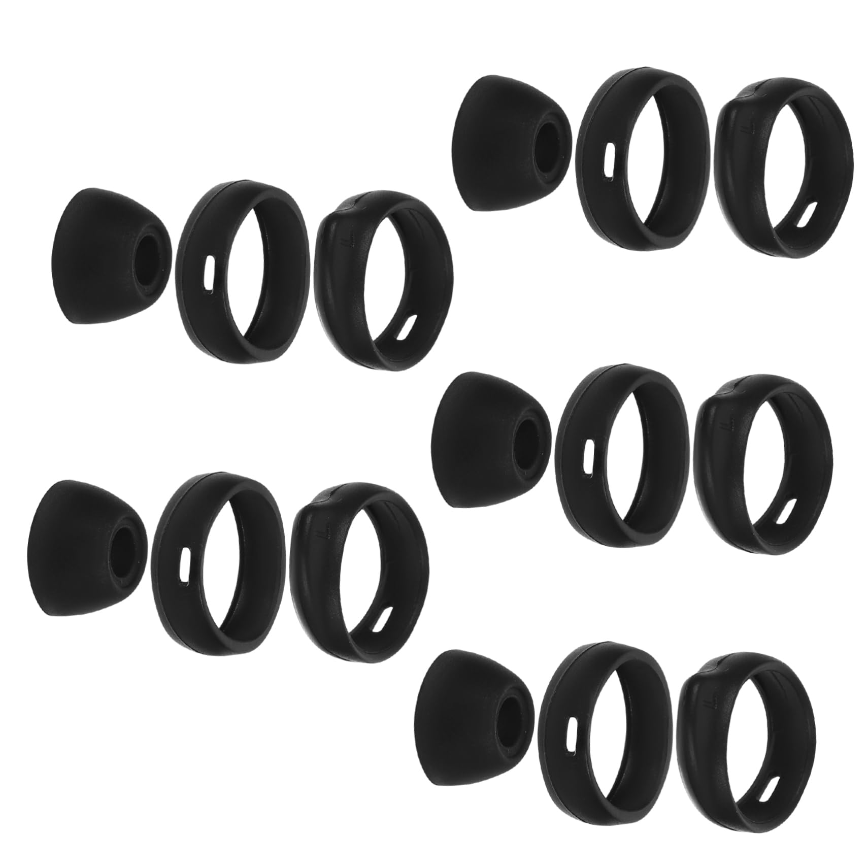 16Pcs Earphone Protective Plugs Headset Cover for Buds Black Lightweight Earbud Accessories for Long Use