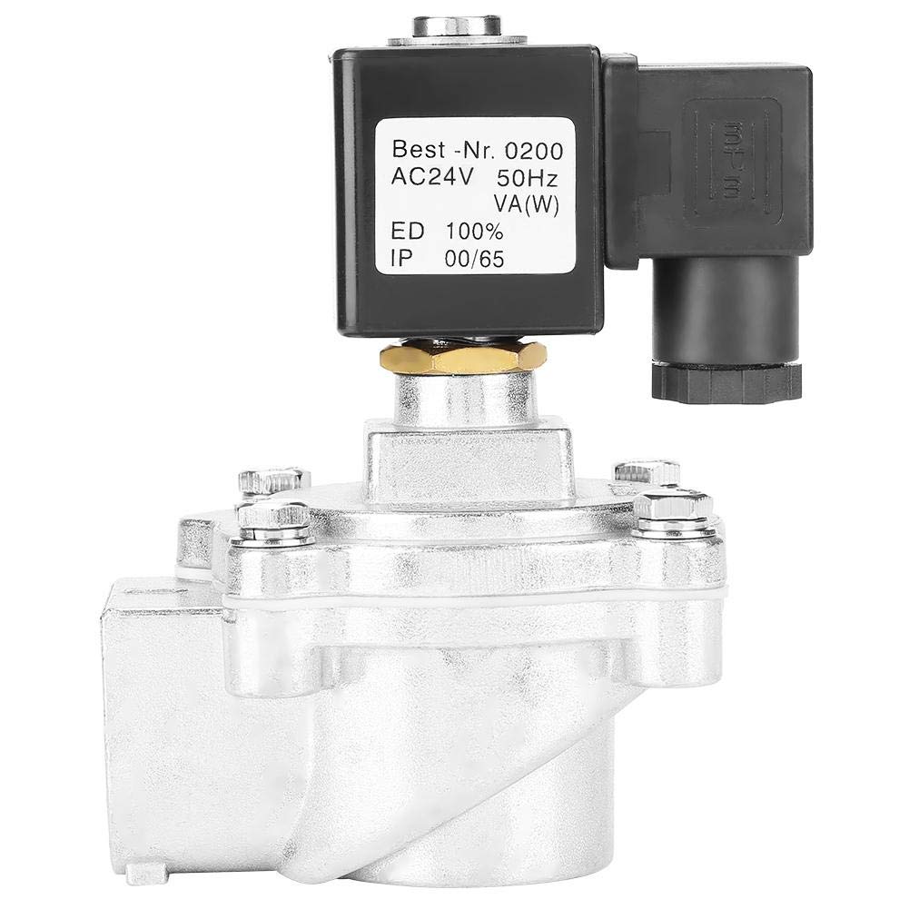 Taidda Solenoid Valve, Solenoid Pulse Valve DMF-Z-25 G1 inch 2 Way Right Angle Solenoid Pulse Valve Electric Magnetic Pulse Valve DC 24V