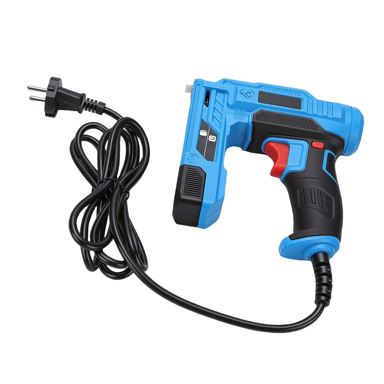 Cosiki Elektryczny Pistolet do Gwoździ i Zszywacz do Projektów Związanych z obróbką Drewna Lekkie Narzędzie 2 w 1 z 600 Gwoździami i 400 Zszywkami (wtyczka UE)