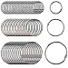 Clipco Book Rings Assorted Sizes Small, Medium and Large Nickel Plated (250-Pack)
