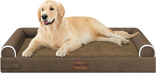 Miniatura 87 de Cama grande para perros ortopédica lavable: camas con almohada XL para perros grandes, sofá de espuma viscoelástica, impermeable, funda extraíble