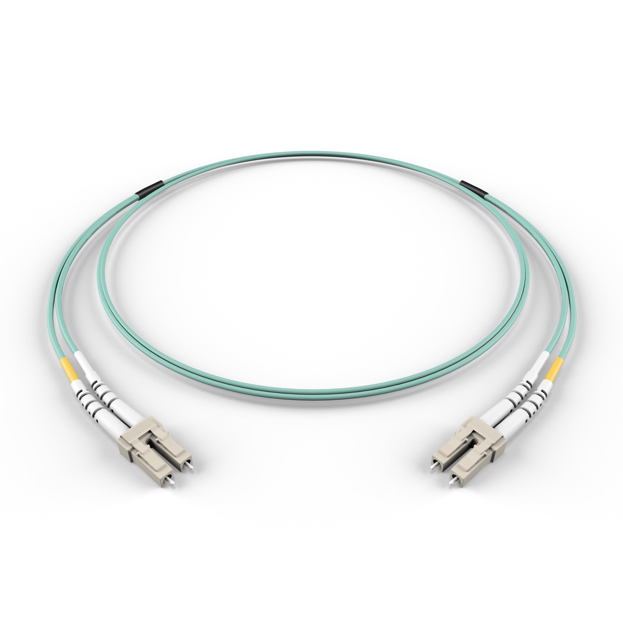 FCD LC-LC OM3 Fiber Patch Cable - 10Gb Duplex 50/125µm Multimode Corning Glass | 5M (16.4ft) | Bulk Networking, Data Centers, Telecom, Enterprise Applications | Length Options: 0.5M-300M