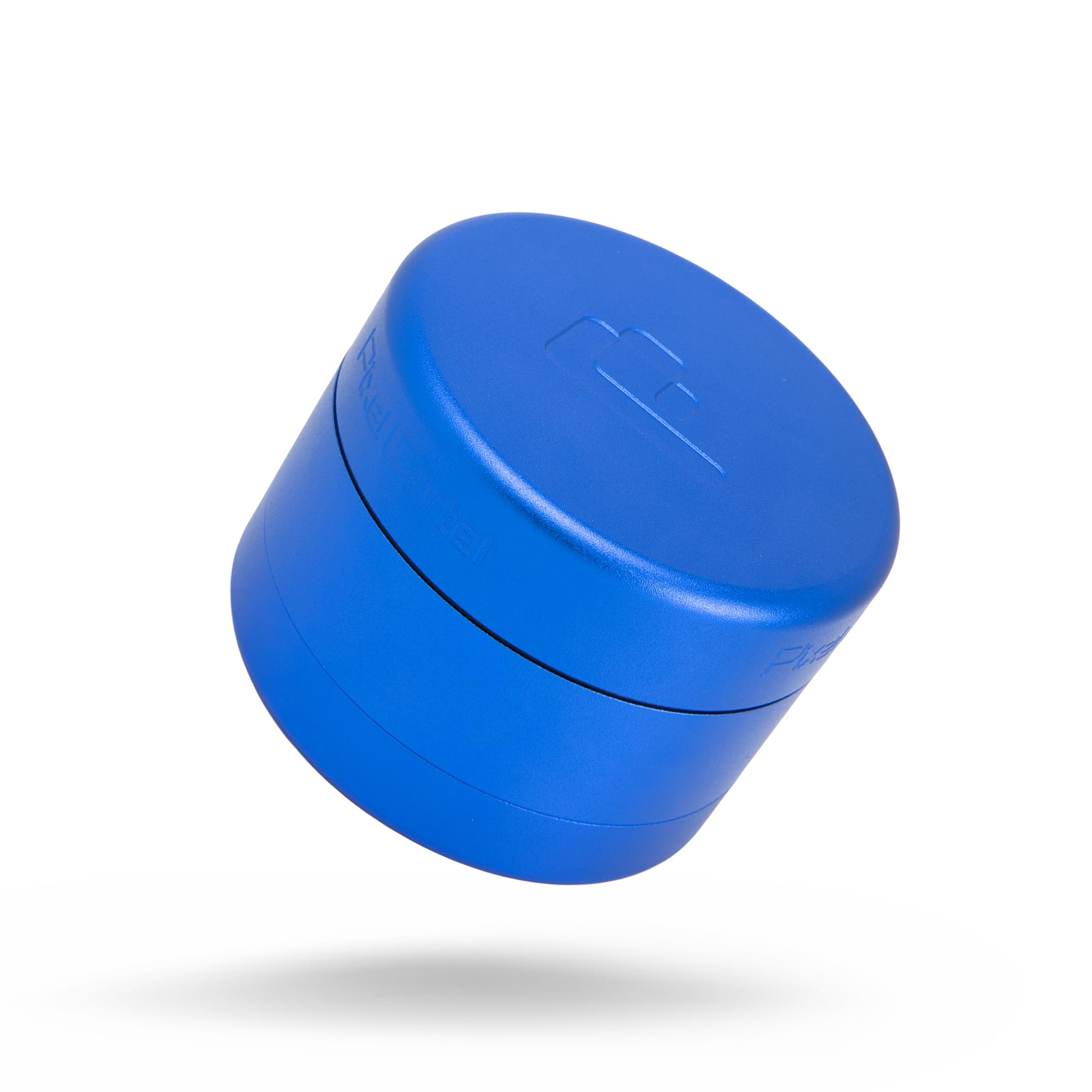Herb Grinder Spice Mill 2.5 inches - Blue Metal - Flower Mill Innovation - Teethless Grinder, PXL00051