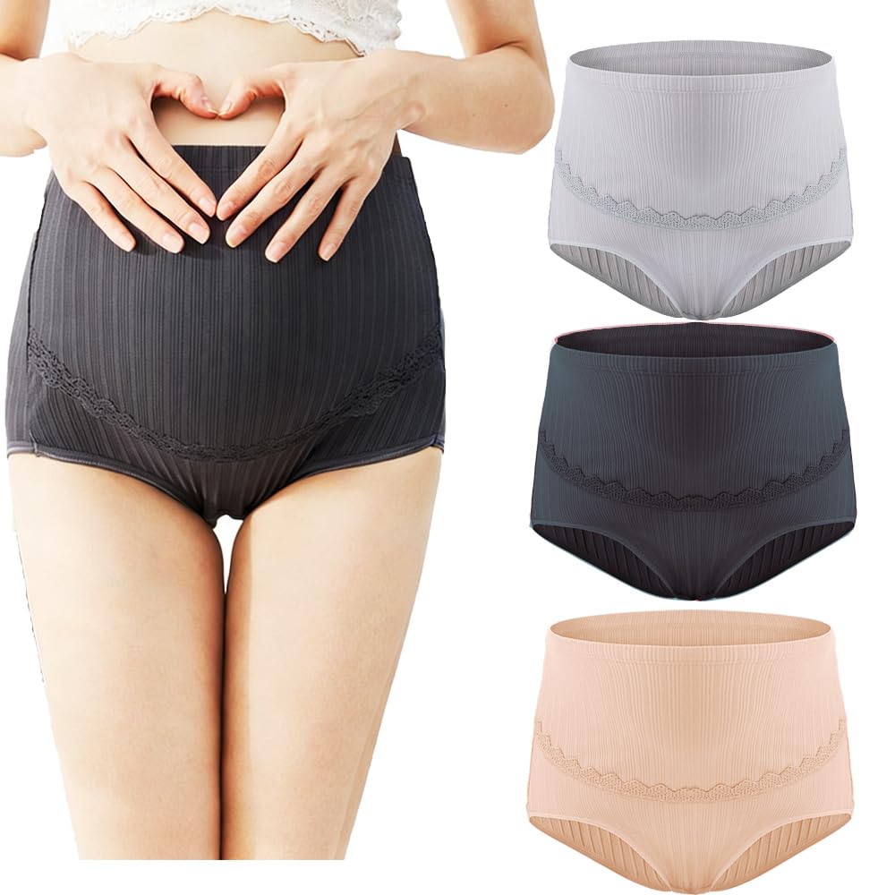 Hedywei Maternity Knickers,Women Pregnant Panties High Waist Underwear Knickers Belly Support Cotton Over Bump