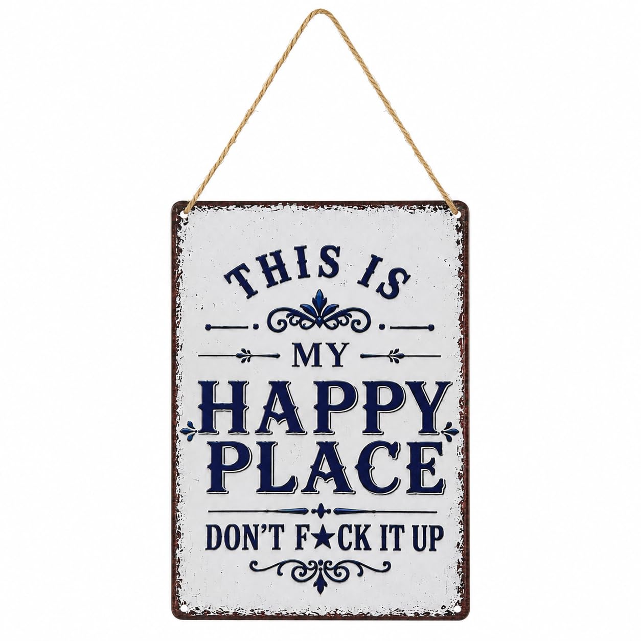 Gardening Gifts for Women Men, Happy Place Garden Metal Signs