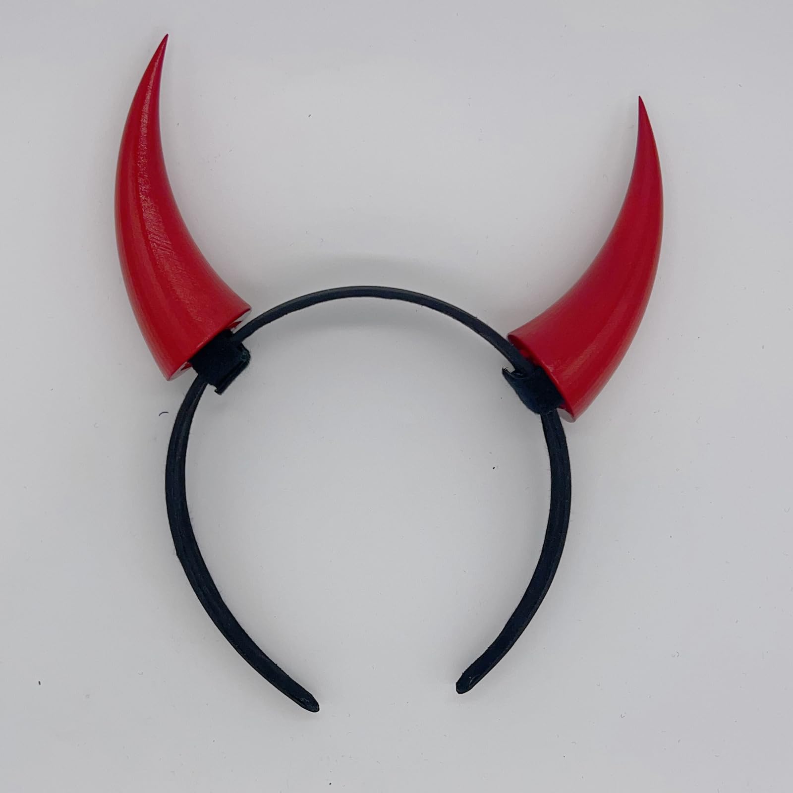ATekatac Women Headband with 3D Devil Horns 3d Lightweight Devil Horns Headband (NJ Red)