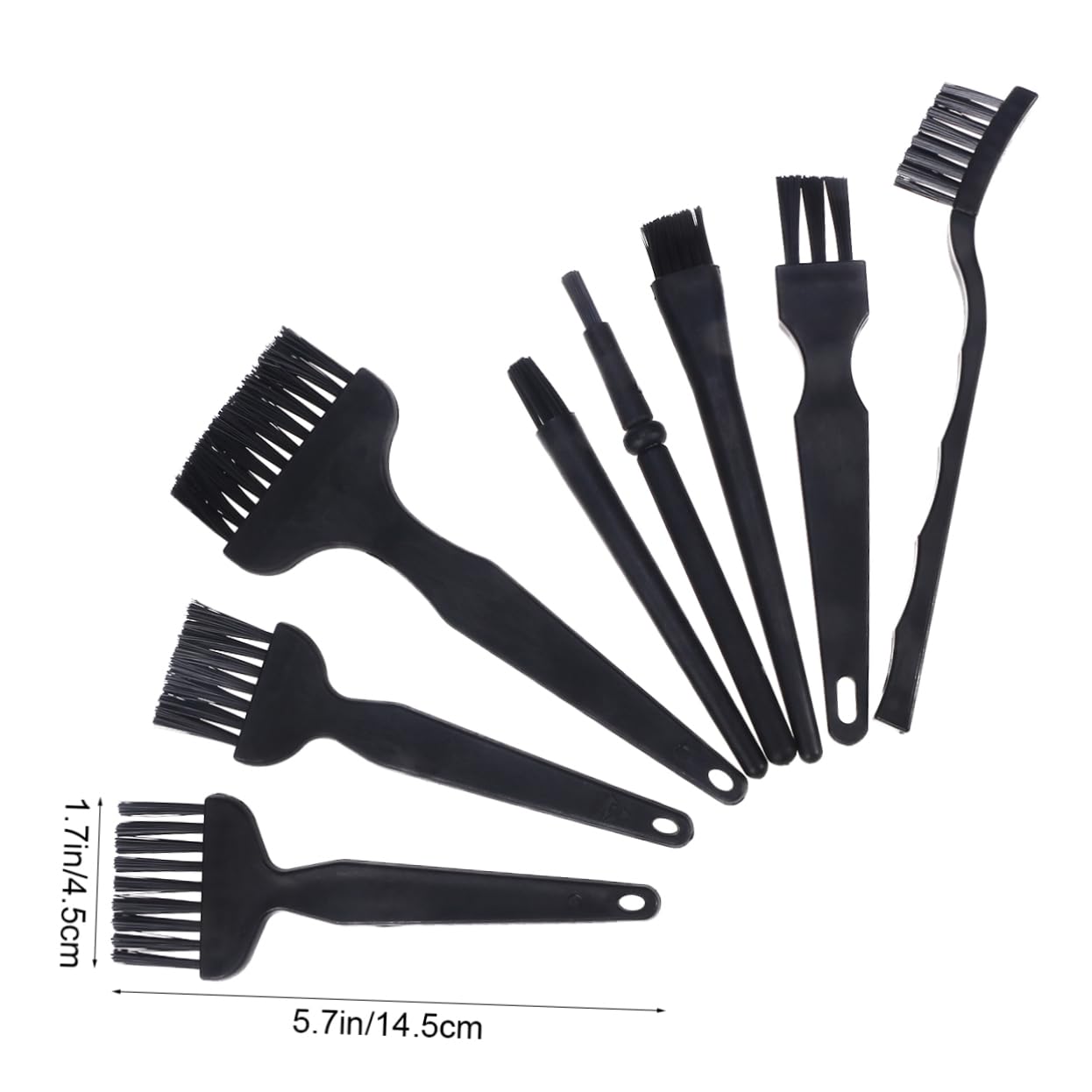IWOWHERO 8Pcs Static Cleaning Brush Set for Electronics Mobile Phone and Computer Maintenance Lightweight Durable Multi Purpose Brushes for and Detailing Circuit Boards