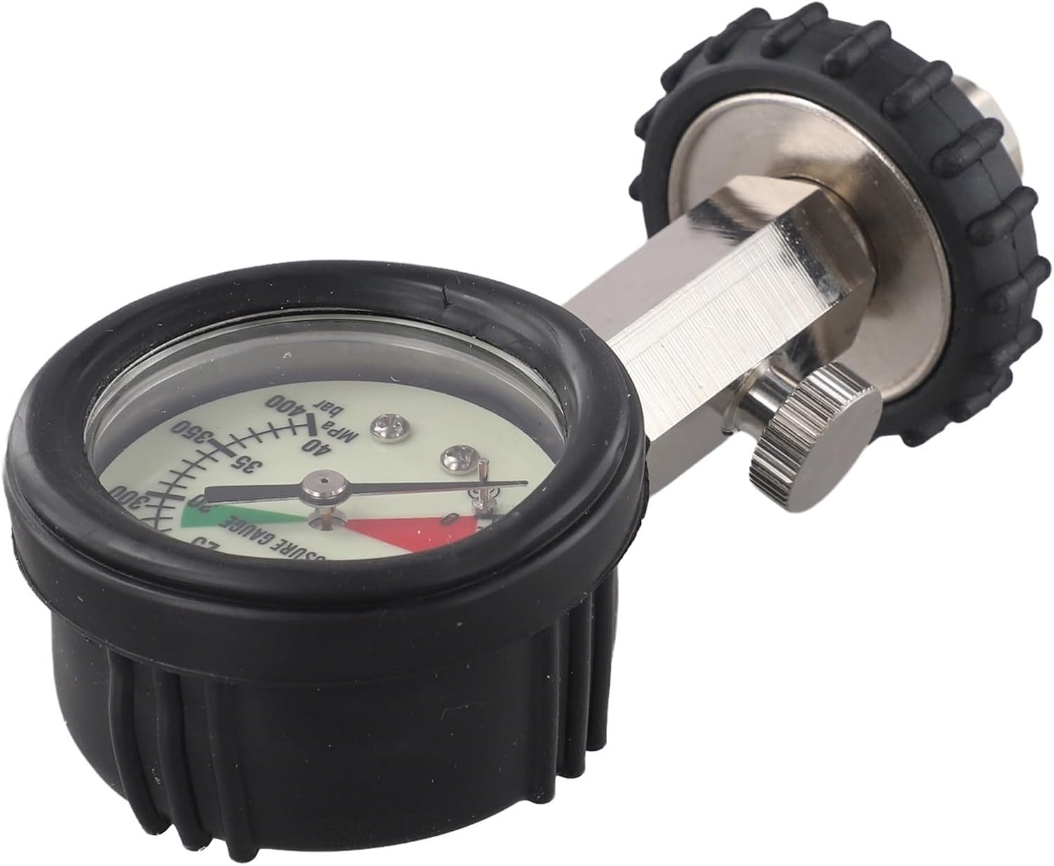 Scuba Diving Cylinder Pressure Gauge with G5/8 External Thread for DIN Port Diving Tanks, Accurate 0-200BAR / 0-20MPa for Dial Scale, for Underwater Sports, Snorkeling, and SCUBA Equipment