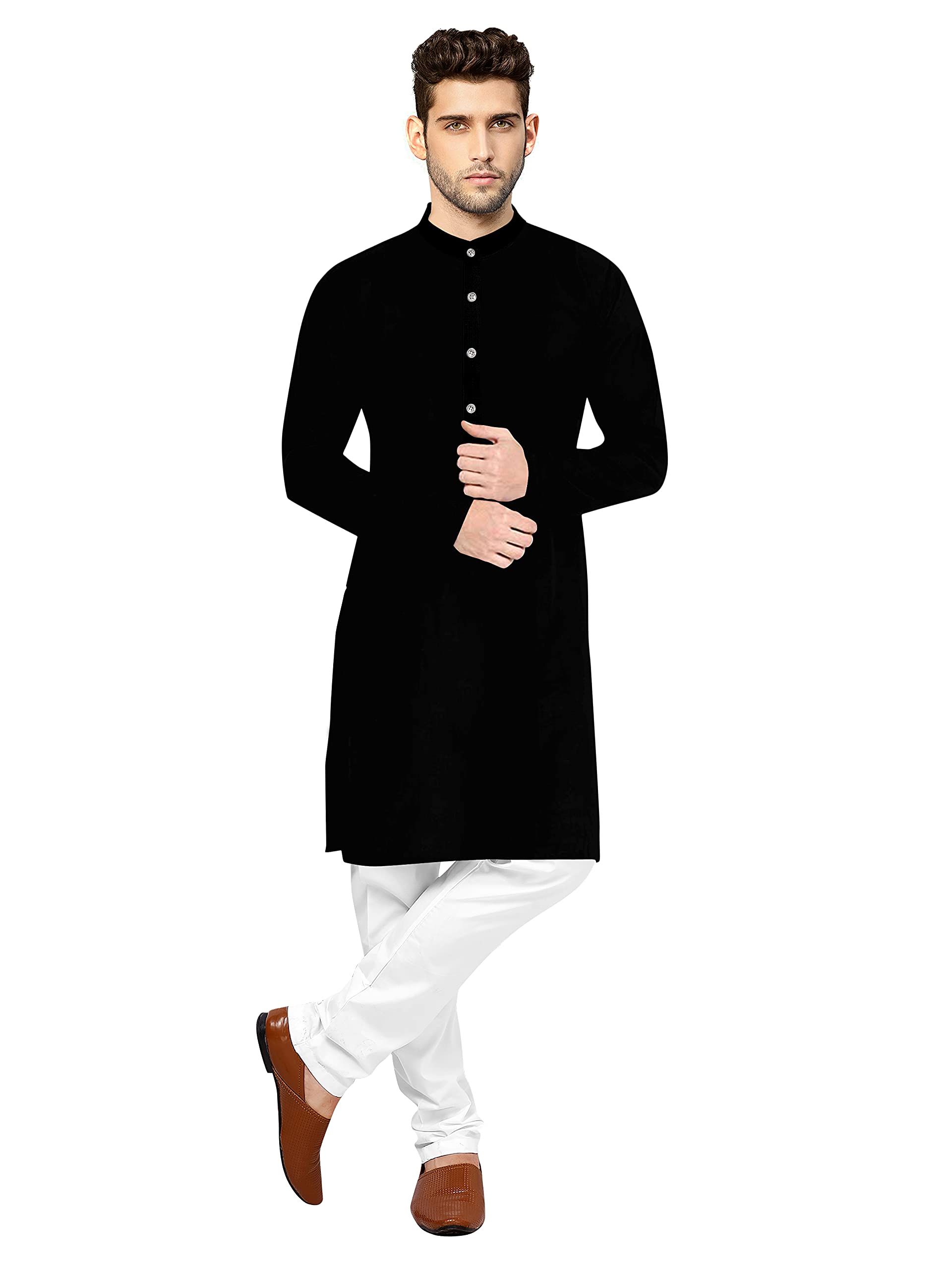 FABWAX Men's Kurta Pyjama Set Cotton