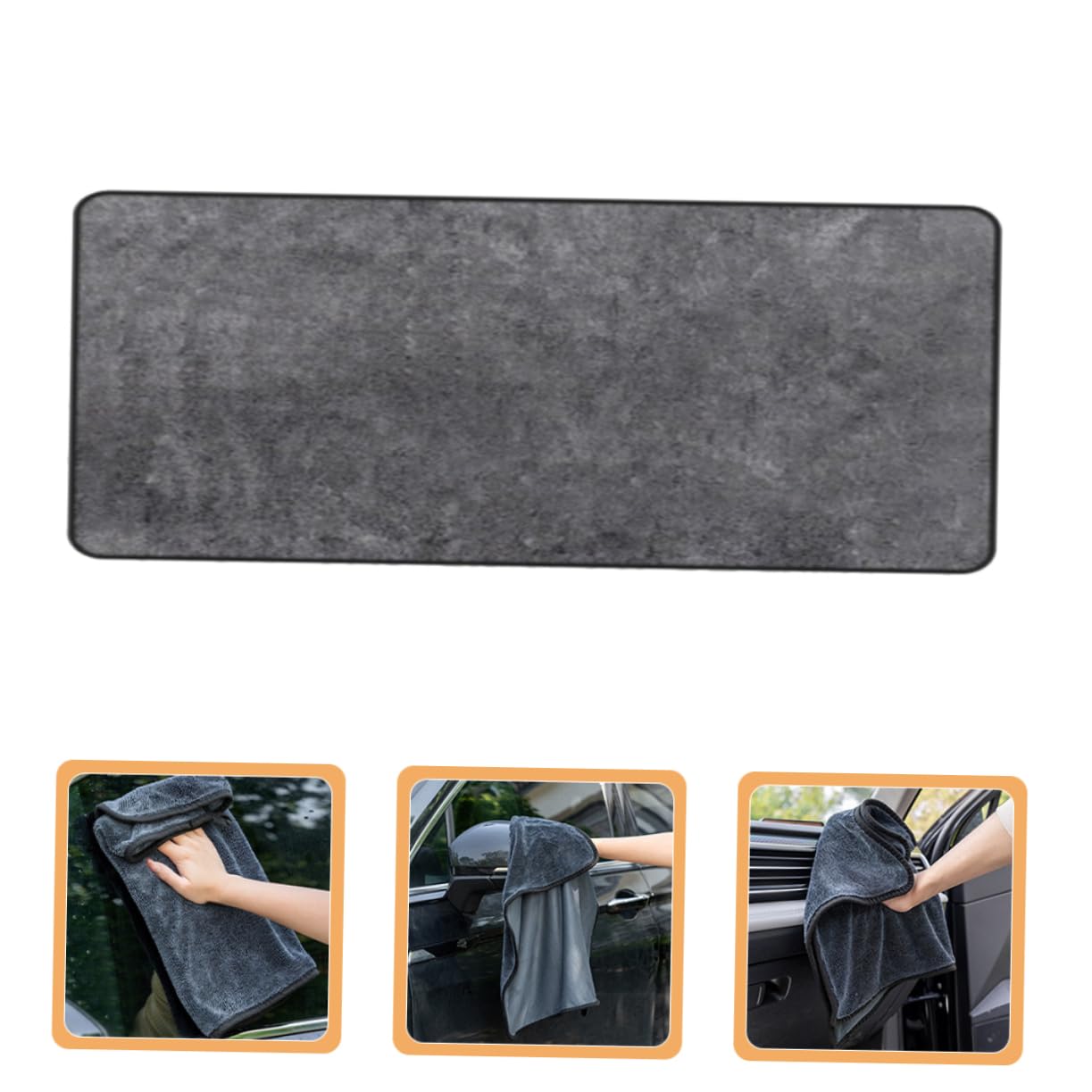 CHILDWEET Multifunktionales Saugfähig Autowaschtuch 60x160cm Mikrofaser Extra ohne Wasserflecken und Schonende Lackpflege für Autowäsche