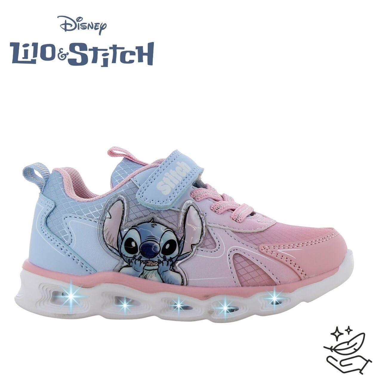 Leomil Lilo & Stitch Zapatillas con Luces Niña | Zapatos con luces para niñas, Ligeros y cómodos, Ideal para la escuela y el tiempo libre, Disney Lilo & Stitch