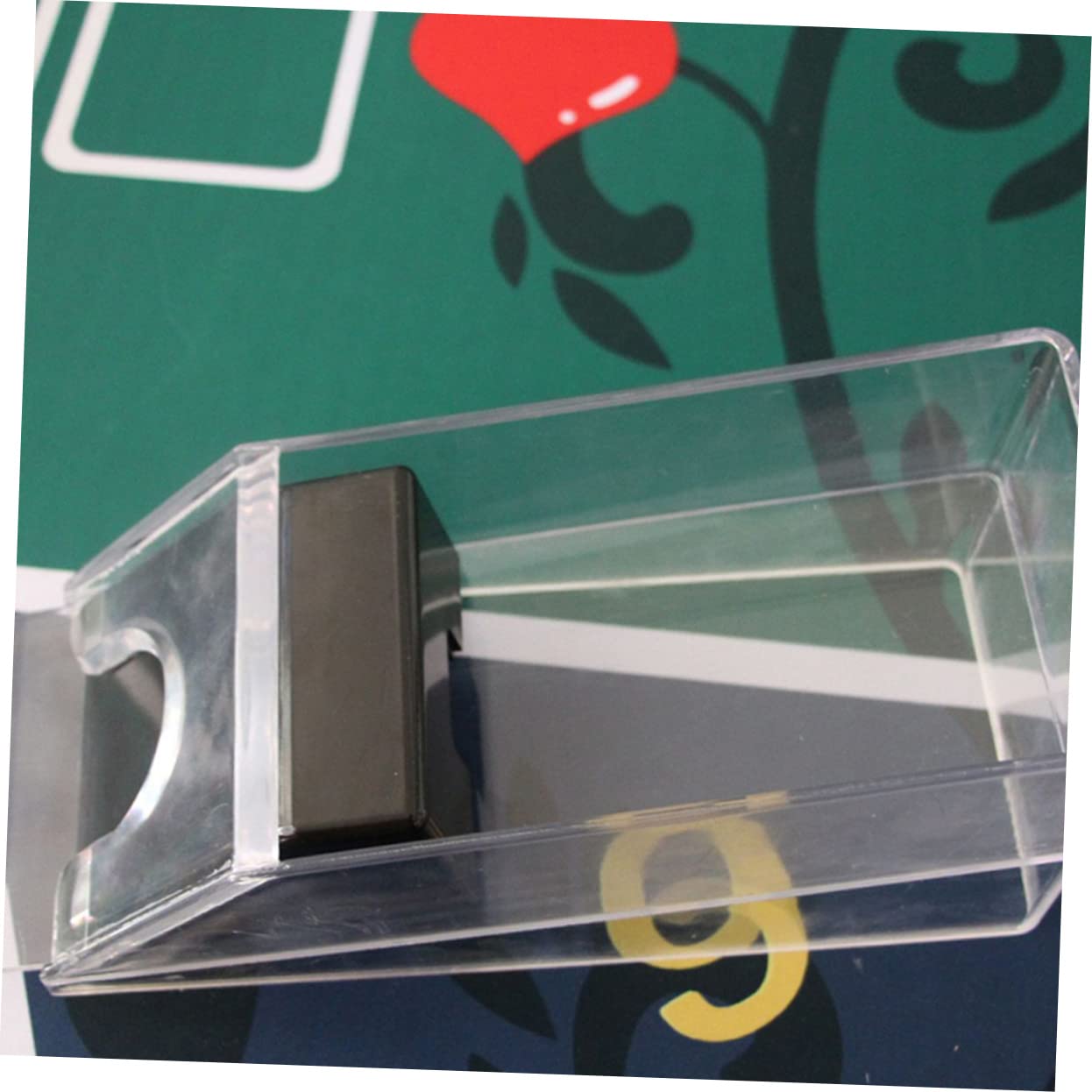 Rivenditore di Carte da Gioco 1 Pezzo in Acrilico per Tavolo | Spigoli Arrotondati Lisci, Struttura Heavy-duty, Uso in Sale di Scacchi e Partite