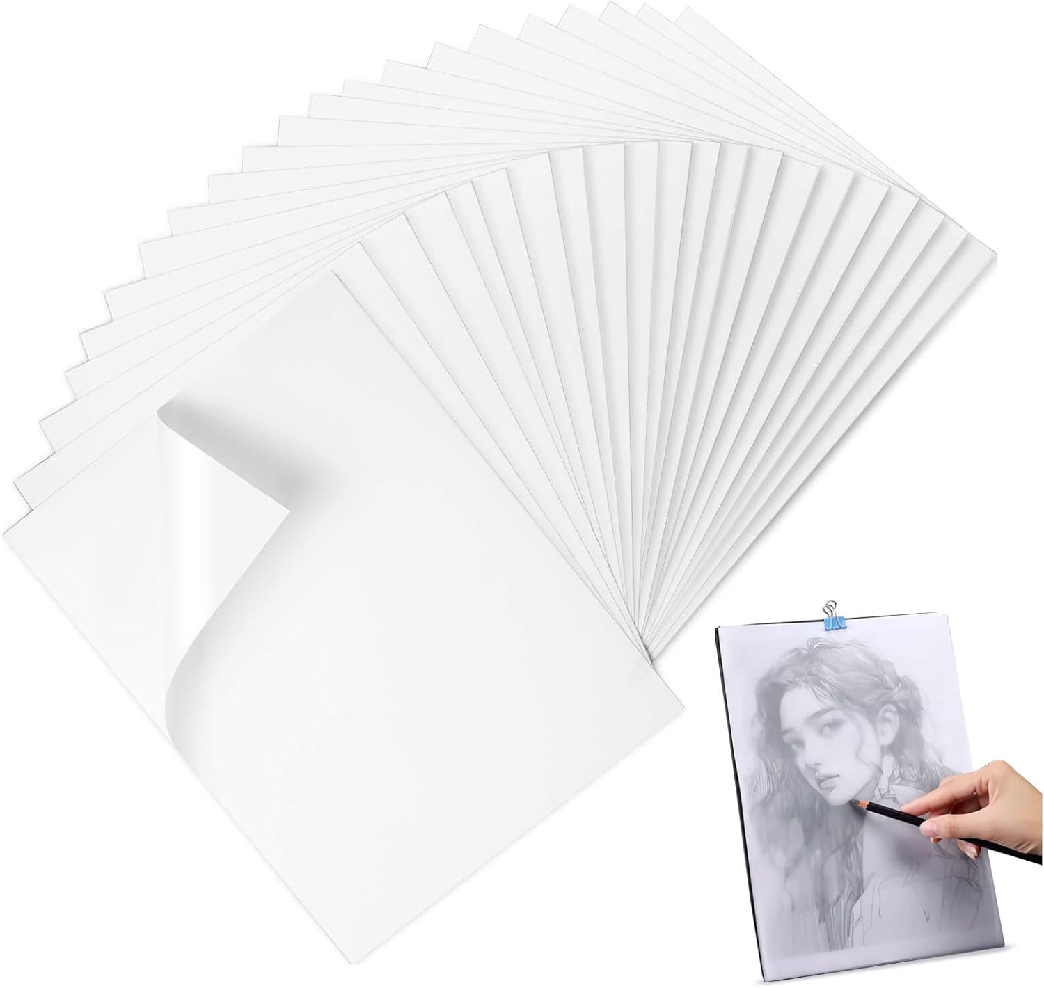Tracing Paper, 100 Sheets Transfer Paper, Tracing Paper for Drawing for