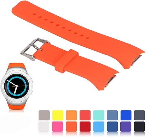 Ysang S2 SM-720SM-730- Correa de repuesto de banda para reloj Samsung Gear S2 SM-R720R73 silicona tamaño pequeñogrande suave a la muñeca banda