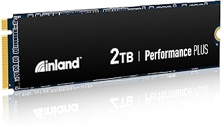 INLAND 2TB Performance Plus NVMe Internal Gaming SSD Solid State Drive Optimized for PS5 - Gen4 PCIe, M.2 2280, DRAM Cache, TLC 3D NAND Flash, Up to 7100MB/s