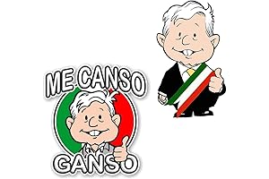 EARLFAMILY 5.1'' 2pcs Car Stickers for Me Canso Ganso AMLITO Lopez Obrador...