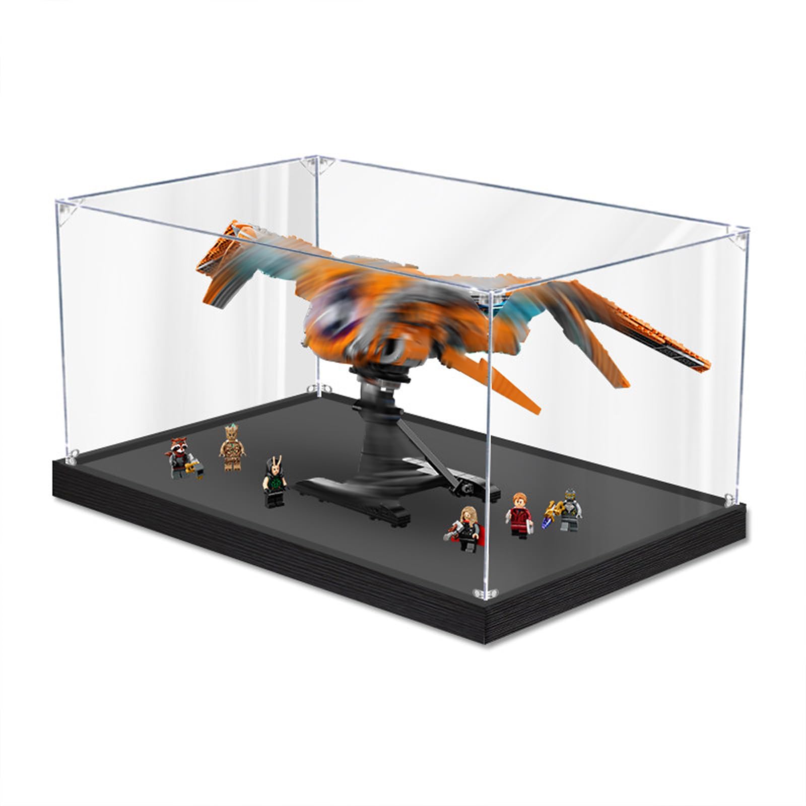 Vetrina espositiva compatibile con LEGO 76193 Il Bena*tar: L'astronave dei Guardiani della Galassia – Tecca antipolvere per il modello da collezione del Titanic (Solo vetrina) (2mm)