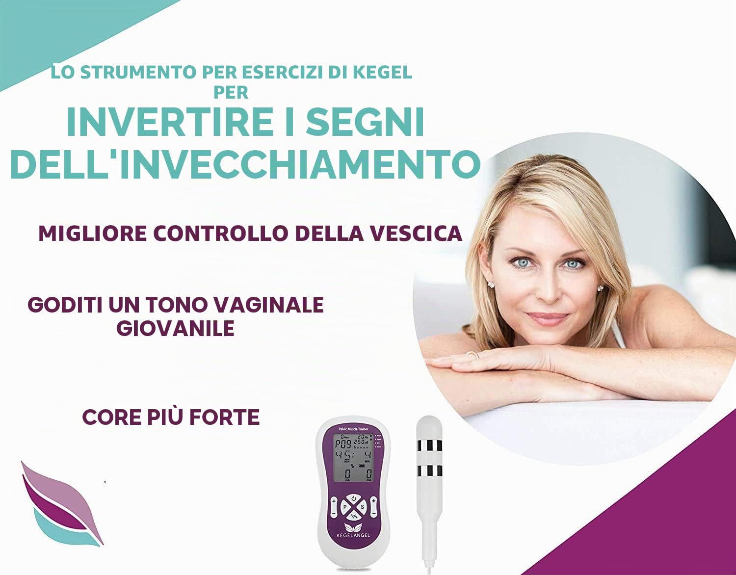 Dispositivo Elettronico Esercizi Kegel – Stimolatore Automatico Molto Meglio Di Palline Vagine Per Tonificare Pavimento Pelvico Muscoli Vaginali – Contro Incontinenza Migliora Salute E Vita Sessuale