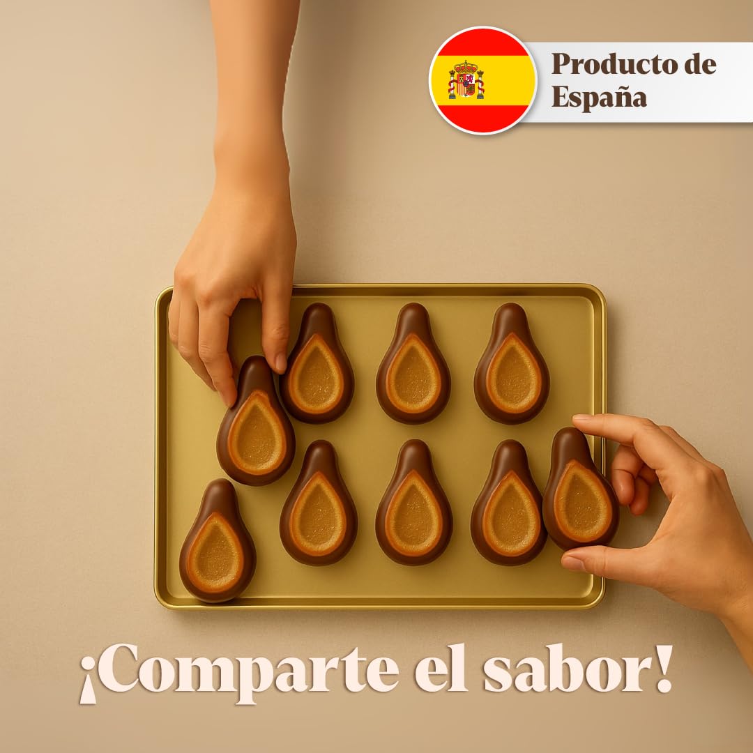 Mazapan Relleno de Cabello de Angel y Medio Baño Chocolate 2kg