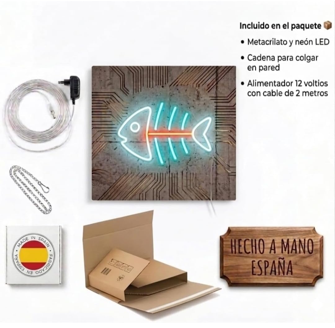 Letrero GYM GIMNASIO Cartel Luminoso LED Escaparate, Decoración de Pared en Metacrilato, Luz Brillante, aproximadamente 70cm alimentación 12v